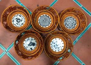 Artisan Handcrafted Eco Rattan | Woven Placemat Charger for Picnic & Garden <b>BBQ</b> - Product Image 2