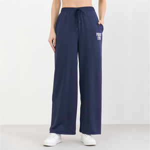 OEM Wide Leg <b>Sweat</b> <b>Pants</b> DTG Polyester Cotton Casual Loose Fit Jogger Trousers Personalized Print Street Wear Apparel for <b>Women</b> - Product Image 1
