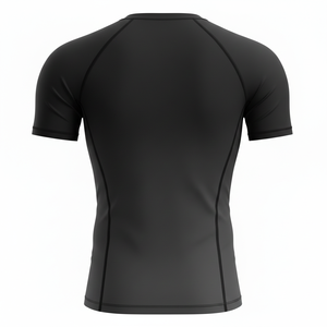เสื้อรัดกล้ามพิมพ์ลายตามสั่ง ผู้ผลิต OEM รับผลิตแบรนด์ส่วนตัว เสื้อซับลิเมชั่นสำหรับกีฬา MMA BJJ ฝึกซ้อมกีฬาต่อสู้สำหรับผู้ชาย - Product Image 2