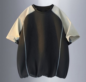 T-shirts graphiques surdimensionnés imprimés délavés à l'acide, style vintage streetwear, en coton de haute qualité, pour hommes, décontractés - Product Image 5