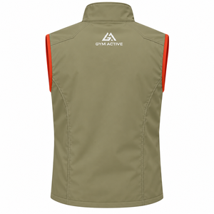 Chaleco de Forro Polar Ligero con Logotipo Personalizado, Cuello Alto, Cierre de Cremallera, para Hombre y Mujer, Deportivo, Cortavientos, Transpirable, Sin Mangas - Product Image 2