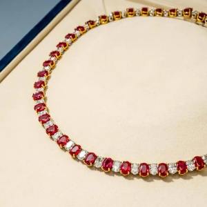 Collar de Tenis de Lujo en Oro Blanco de 14K con Diamantes Cultivados en Laboratorio, Certificación IGI, Claridad VVS/VS+, Joyería Fina - Product Image 3