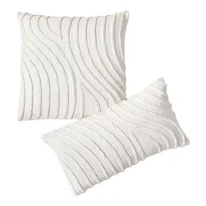 Funda de almohada bordada, cubierta de Cojín cuadrado, 100% algodón con cremallera para decoración del hogar, OEM, hecho en Vietnam - Product Image 1