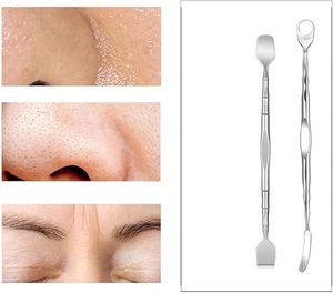 Precision Stainless Steel Blackhead Remover Tool Double-Ended Facial Acne Extractor Needle for <b>Face</b> <b>Care</b> - Product Image 5