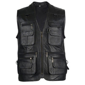 Latest Design Breathable <b>Cowboy</b> Leather Vest Good Quality Customized <b>Top</b> Selling Winter Vest Wholesale - Product Image 1