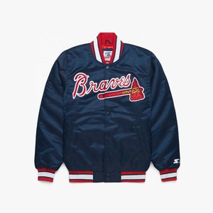 Chaquetas de invierno para hombre, chaqueta de satén estilo callejero para hombre con decoración bordada, servicio OEM disponible - Product Image 1