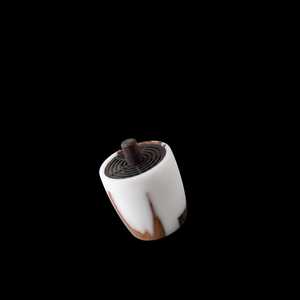 Brûleur d'encens en bois de résine Bakhoor au design haut de gamme avec insert métallique, parfum bois de santal, écologique, utilisation toute saison - Product Image 1