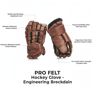 Gants de hockey sur glace de qualité supérieure pour la manipulation du bâton et l'entraînement, équipement de protection pour les joueurs, rembourrage confortable, matériau personnalisé - Product Image 2