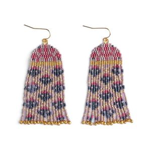 Nova <b>Star</b> Craft Trendy Statement Seed Beads Drop Earrings Glam Look <b>Light</b> Weight Daily Customizable Color & Packing - Product Image 3