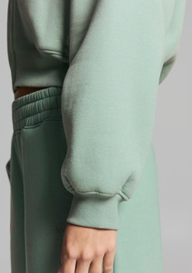 Sudadera con capucha corta para mujer, con cremallera, de algodón y forro polar, ajustada, informal, estilo urbano, ligera, para dama. - Product Image 3