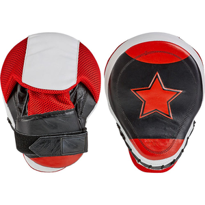 Coussinets de boxe Focus Mitts, coussinets de main en cuir incurvé pour MMA, Kickboxing, Arts martiaux, Muay Thai, poinçonnage rembourré - Product Image 2
