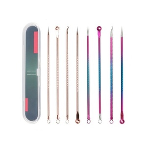 Professional 4 Piece Blackhead Remover Kit Stainless Steel Comedone Extractor <b>Tools</b> for Facial Pore Skin Care - Product Image 1