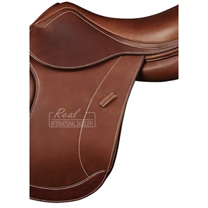 Silla de Doma Inglesa de Cuero 100% Puro y Duradero con Arco de Madera para Carreras de Caballos y Deportes, Equipo Elegante - Product Image 2