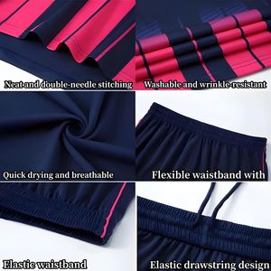 Maillots de football personnalisés unisexes pour adultes, impression par transfert thermique, ensemble court, séchage rapide, respirant, vêtements de sport pour équipe - Product Image 4