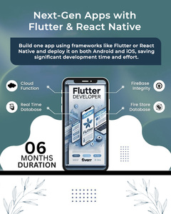 Excellent Smooth Touch App with Screen Size Fit and Dark Mode Flutter React Native App <b>Development</b> for News Blog - Product Image 1