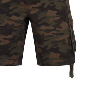Men's Camouflage Cargo Shorts Mid Waist Button Fly Canvas Casual Bermuda Shorts With Pockets Breathable Cotton - Product Image 3