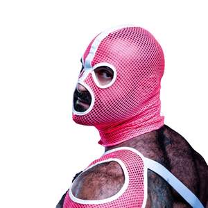 Máscara de malla negra para hombre, diseño de boca abierta, impermeable, ecológica, para sexo vaginal y anal, ejercicios de Kegel, ropa de club. - Product Image 1
