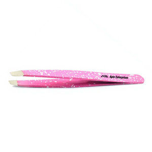 Pince à épiler rose pour sourcils, outil de beauté pour femme, pour une mise en forme précise des sourcils, avec pointe inclinée - Product Image 2