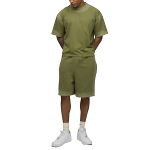 Ensemble de sport d'été pour homme à séchage rapide, t-shirt et short en coton respirant, tenue décontractée pour la course à pied et le fitness - Product Image 3