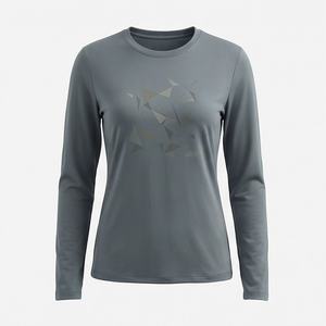 Nueva Llegada, Camisa de Oficina para Mujer, Primavera Otoño, Moda, Estampado Moderno, Vestido Informal para Dama, 240 g/m², 100% Algodón Satinado con Lentejuelas - Product Image 1