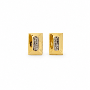 Boucles d'oreilles rectangulaires Namivaa pour femmes, micro-incrustations géométriques polies, pour usage quotidien, bijoux de fête, cadeau - Product Image 2