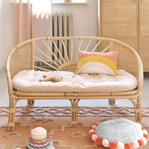 Sillón de mimbre ecológico para niños, sillas de sofá de tamaño mini para bebés, sillón de tamaños y colores personalizados, precio barato - Product Image 4