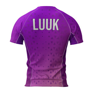 Camiseta de Compresión de Manga Corta con Estampado Personalizado, Ropa Deportiva Transpirable y Elástica para Entrenamiento en Gimnasio y Entrenamiento en Equipo - Product Image 3