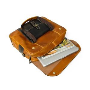 Stylish Genuine Leather Large Capacity Casual Business <b>Laptop</b> Bag From Trusted Supplier - Product Image 3