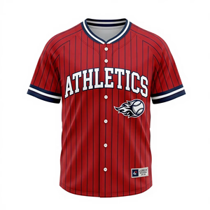Maillot de baseball personnalisé avec nom et numéro de l'équipe, impression par sublimation 3D, col en V court, protection UV, pour hommes et femmes, été, respirant, séchage rapide - Product Image 3