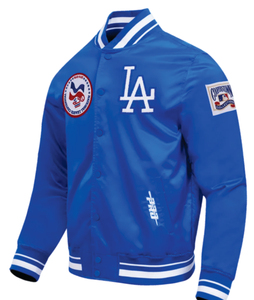 Veste universitaire unisexe Los Angeles bleue, broderie sur le devant, col montant, fermeture éclair, décontractée, respirante, streetwear d'hiver - Product Image 4