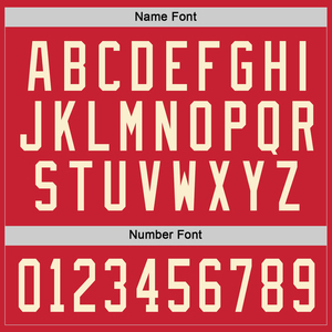 <b>Top</b> Sale <b>Red</b> Sports Team Custom Made Logo Embroidered Breathable Quick Dry Anti-Bacterial American Ice Hockey Jersey 100% - Product Image 4