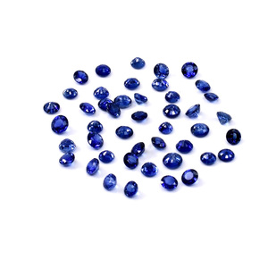 Zafiros azules naturales de Ceilán sin tratar, calibrados en forma redonda de 3 mm, piedras preciosas de zafiro azul facetadas naturales sueltas para la fabricación de joyas. - Product Image 1