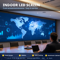 Layar LED Tetap Dalam Ruangan P1.86 Fine Pitch, Solusi Video Wall Komersial