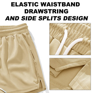 Blank Custom Logo Polyester Gym Mesh Sports <b>Athletic</b> Running Sport Fitness Beach Basketball Joggers Man Loose Shorts For Men - Product Image 4