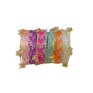 Hit Style Traditional Indian & Pakistani Kashmiri Churiyan <b>Sets</b> Latest Designs Hand Made Kashmiri Churiyan <b>Bangles</b> For Women - Product Image 1