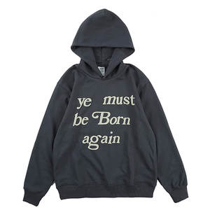 Sudaderas con capucha casuales con estampado puff, básicas, de mezcla de algodón, estilo vintage, streetwear sencillo, estilo Harajuku, holgadas, con cremallera, estética Y2K - Product Image 1