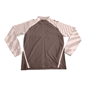 <b>Men's</b> Sporty Racer <b>Jacket</b> Geometric Print Stand Collar Zipper Closure Breathable Polyester Autumn Wear Regular Fit - Product Image 1