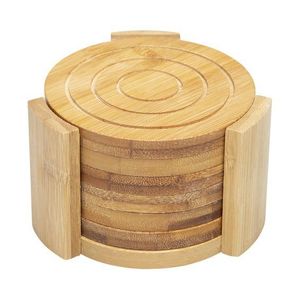 Eco-Friendly Wooden <b>Drink</b> Coasters with Smooth Natural Finish, Multipurpose Cup and Mug Coaster Set for Coffee Tables, Dining - Product Image 5