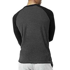 Wholesale Custom Logo Men Blank <b>Baseball</b> T-Shirts High Quality Contrast Raglan Sleeve Casual <b>Tees</b> Screen Printing Tops for Men - Product Image 5