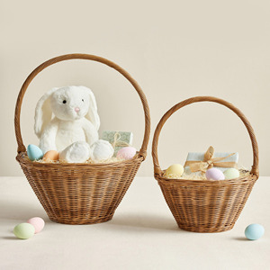 Accessory for egg hunt storage <b>gift</b> container rattan weave handle baskets <b>easter</b> basket set - Product Image 1