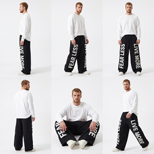 Customized <b>Printed</b> Heavyweight Sweatpants <b>Men</b> Casual Style Streetwear Baggy Jogger Pants 100% Cotton French Terry <b>Trousers</b> <b>Men</b> - Product Image 5