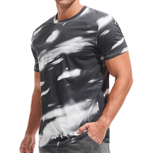Camiseta de Verano para Hombre, Cuello Redondo, Manga Corta, Algodón Transpirable, Corte Redondo, Suministro de Fábrica al Por Mayor para Europa - Product Image 5