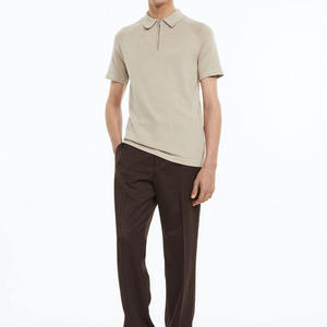 Summer Polyester Cotton Men's Casual Fashion Zipper <b>Polo</b> Shirts <b>Zip</b> <b>Up</b> T Shirt Golf <b>Polo</b> Shirts - Product Image 3