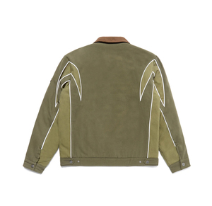 Fashionable Winter Men's <b>Canvas</b> <b>Jacket</b> Front Hooded Design Durable Fabric Quick Dry Breathable Eco-Friendly Customized Design - Product Image 2