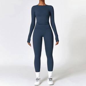 Ropa Deportiva al por Mayor para Gimnasio, Conjuntos de 3 Piezas para Mujer, Chaquetas de Yoga, Leggings de Entrenamiento, Sujetadores Deportivos, Conjunto de Ropa Deportiva - Product Image 4