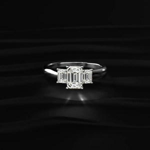 3 Stone Emerald Cut Diamond <b>Ring</b> Elegant Diamond <b>Ring</b> Classic Look's for Women From <b>Indian</b> Supplier & Manufacturer VVS-VS - Product Image 1