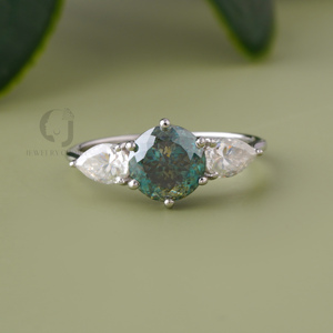 2ct Antique Portuguese Cut Moissanite <b>Ring</b> Cathedral Setting Unique <b>Solitaire</b> Engagement Band <b>Silver</b> Color Anniversary Gift - Product Image 2