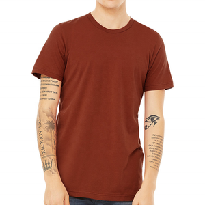 Camisetas de Cuello Redondo 100% Algodón de Punto, Hechas a Medida, al por Mayor, Estilo Casual Elegante, Colores Sólidos Básicos, 160 Gramos, para Hombre - Product Image 4