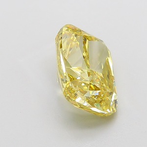 Diamant de laboratoire certifié IGI 7,02 carats Jaune vif fantaisie Clarté VVS2 Polissage EX Forme coussin Fournisseur B2B Pierre non montée - Product Image 4