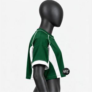 T-shirts unis et courts pour femmes, de haute qualité, personnalisés, 100% coton respirant, tendance estivale, vêtements décontractés pour femmes - Product Image 5